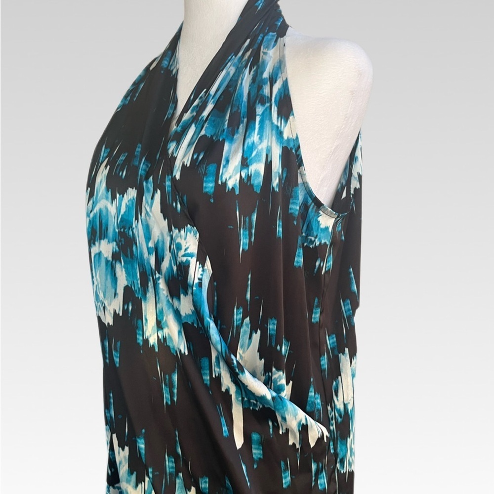 Derek Lam Black and Blue Patterned Dress size M - Picture 2 of 9